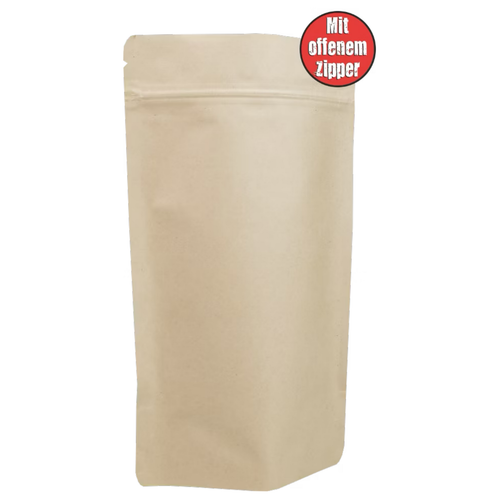 Doypack Kraftpapier Alu 160x270mm mit Zipper